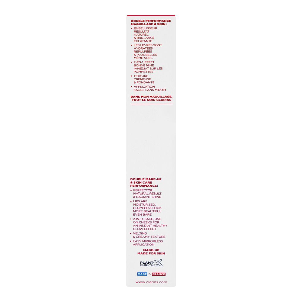 Clarins Paris Lip Perfector Balm With Shea Butter, 23 Pomegranate Glow, 12ml - Image 4