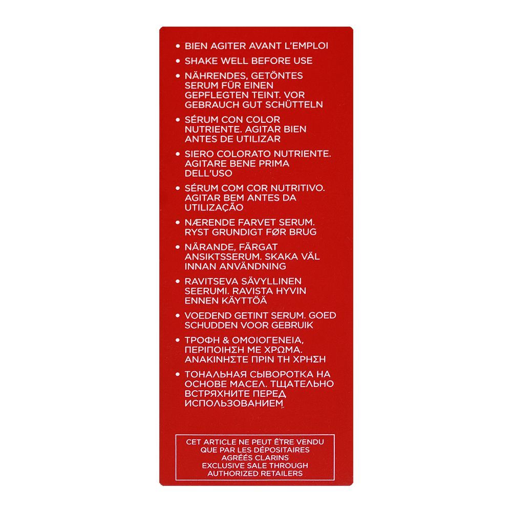 Clarins Paris Tinted Healthy Glow & Nourishing Skin Tint Oleo-Serum, Hazelnut Oil, For All Types Of Skin, 02, 30ml - Image 3