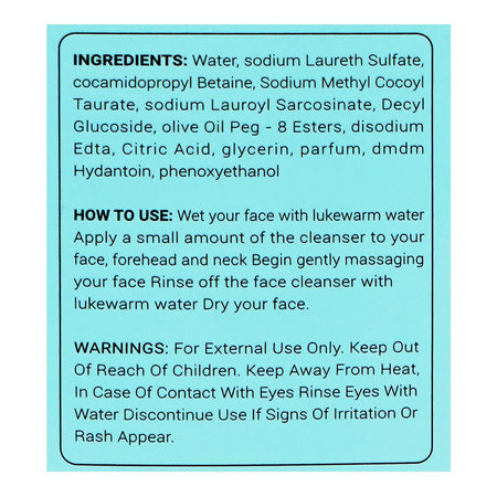 Laurenza Hyaluronic Acid Face Wash, Citric Acid, Glycerin, For Smooth & Moisturized Skin, 100ml - Image 3