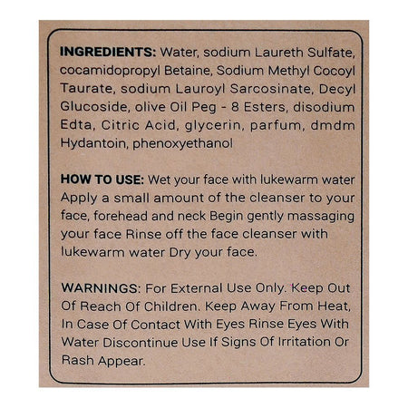 Laurenza AHA + BHA Face Wash, Citric Acid, Olive Oil, 100ml - Image 3