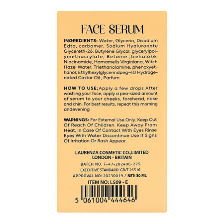 Laurenza Vitamin E Face Serum, Glycerin, Niacinamide, For Skin Pigmentation, 30ml - Image 2