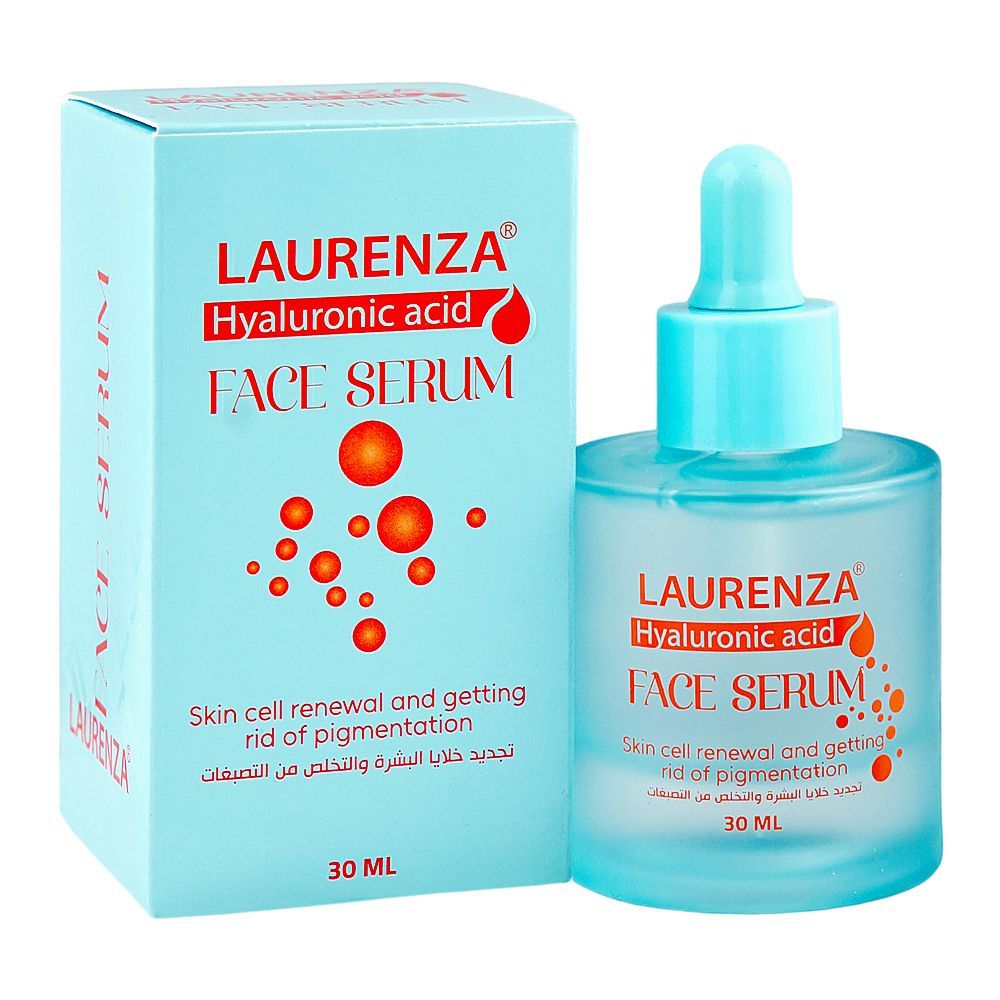 Laurenza Hyaluronic Acid Face Serum, Glycerin, Niacinamide, For Pigmented Skin, 30ml - Main Image