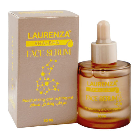 Laurenza AHA + BHA Face Serum, Glycerin, Niacinamide, For Moisturizing Skin, 30ml - Main Image