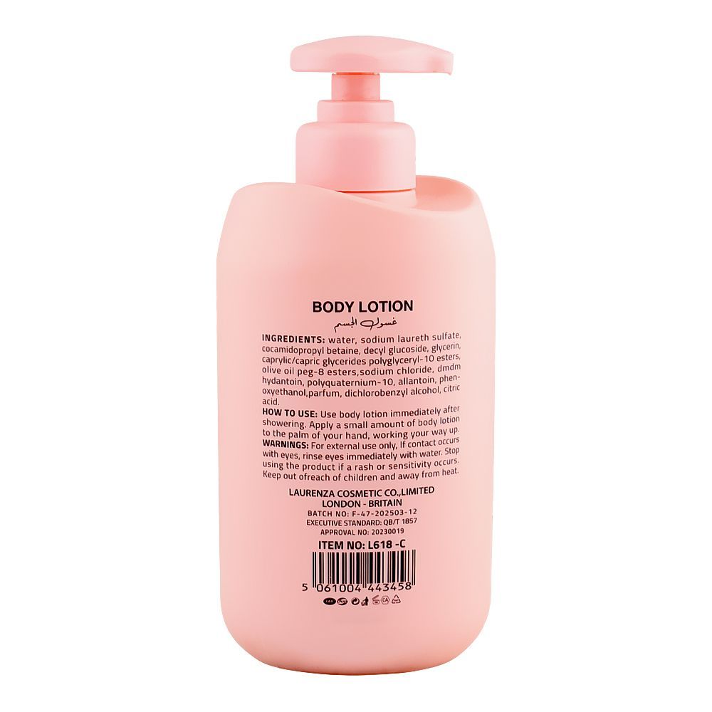 Laurenza Collagen Body Lotion, Glycerin, Citric Acid, For Glowing Skin, 500ml - Image 2
