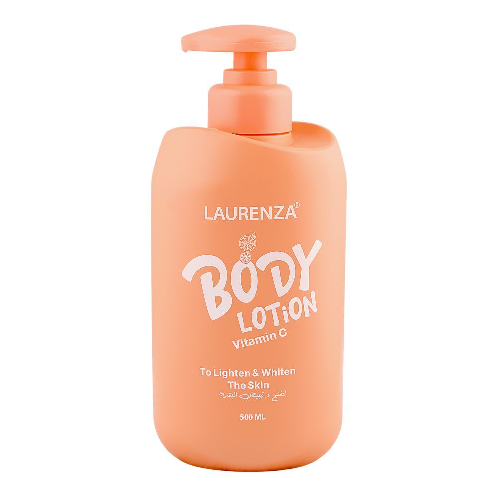 Laurenza Vitamin C Body Lotion, Glycerin, Citric Acid, For Skin Brightness, 500ml - Main Image
