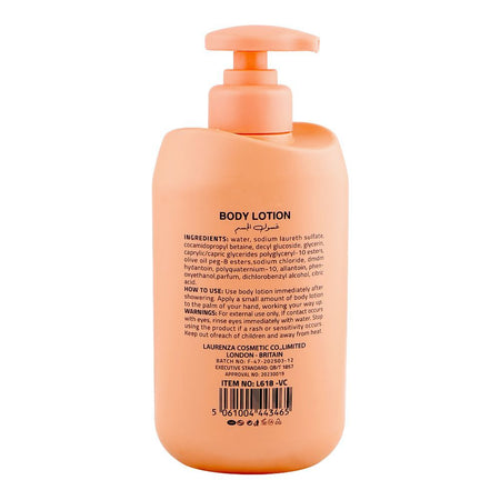 Laurenza Vitamin C Body Lotion, Glycerin, Citric Acid, For Skin Brightness, 500ml - Image 2