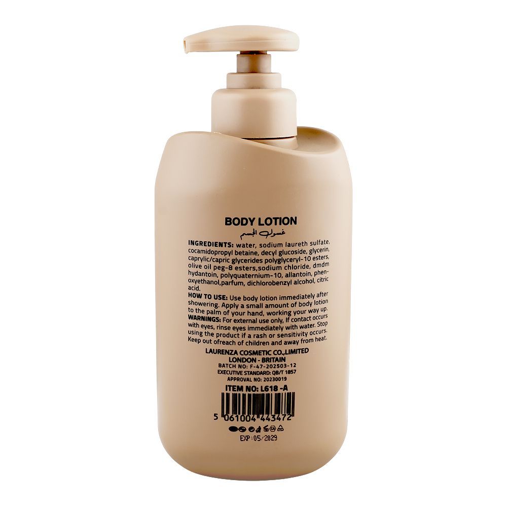Laurenza AHA + BHA Body Lotion, Hydrolyzed Collagen, For Healthy & Radiant Skin, 500ml - Image 2
