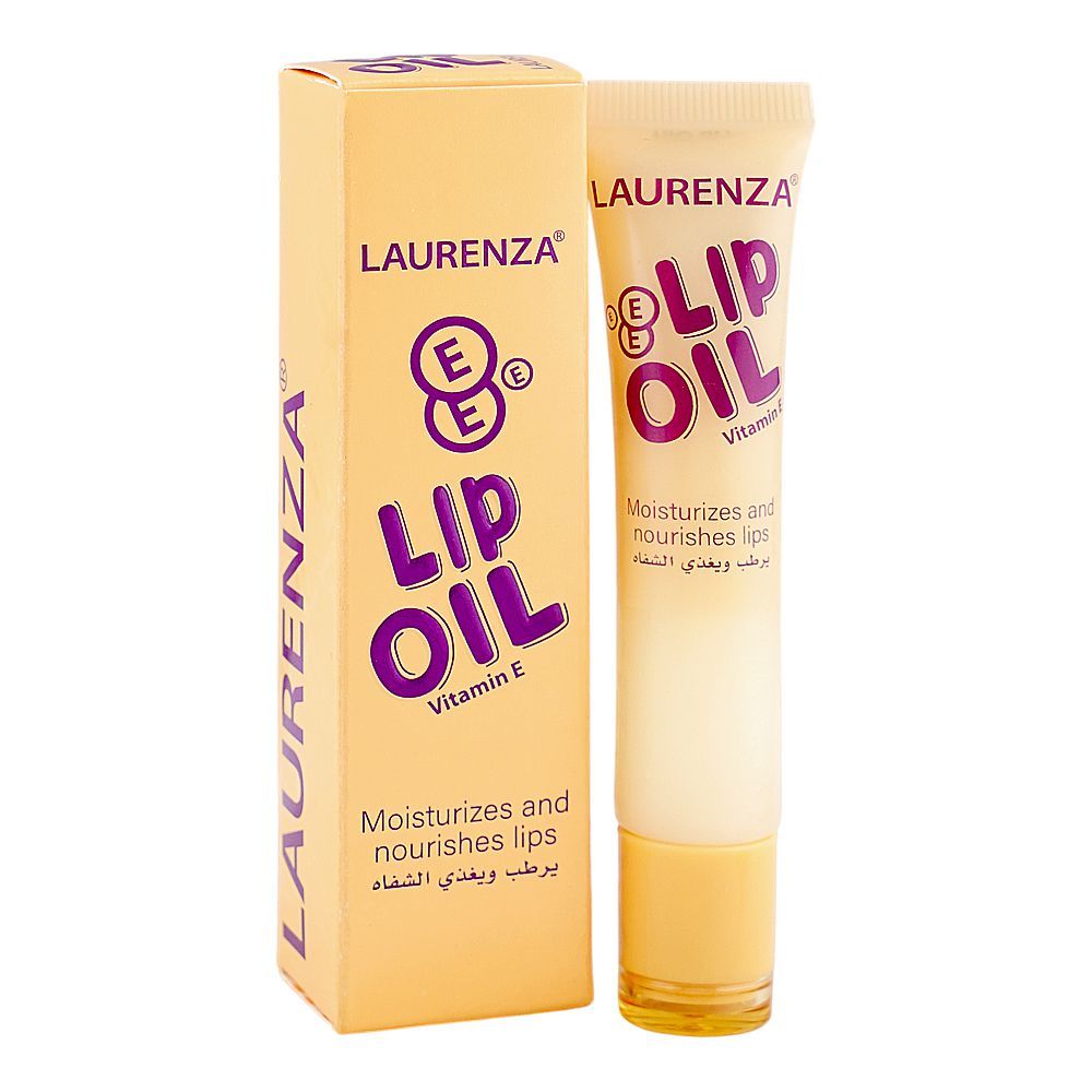 Laurenza Vitamin E Lip Oil, Mineral Oil, For Nourished Skin, 18ml - Main Image