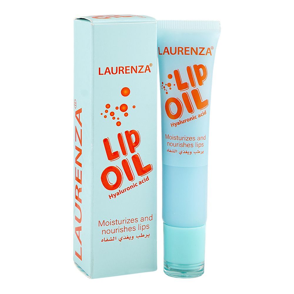 Laurenza Hyaluronic Acid Lip Oil, Mineral Oil, For Nourished Lips, 18ml - Main Image