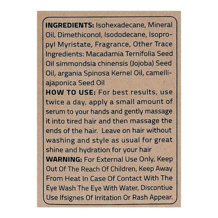 Laurenza AHA + BHA Hair Serum, Ternifolia Seed Oil + Jojoba Seed Oil, For Damaged Hair, 120ml - Image 3