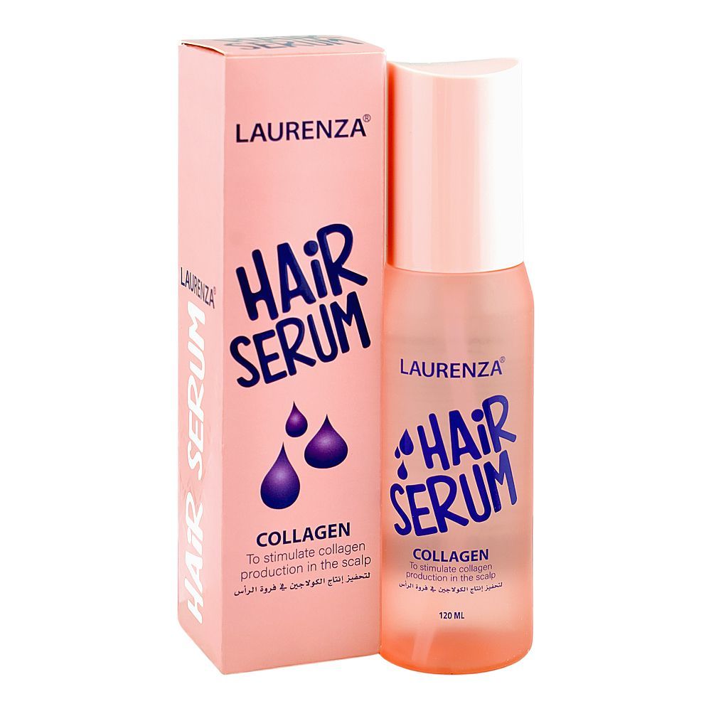 Laurenza Collagen Hair Serum, Mineral Oil, Ternifolia Seed Oil & Jojoba Seed Oil, For Scalp, 120ml - Main Image
