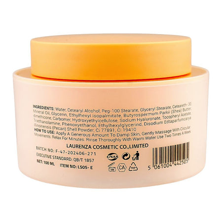 Laurenza Vitamin E Facial Scrub, Mineral Oil, Glycerin & Shea Butter, For Smoother & Brighter Skin, 100ml - Image 2
