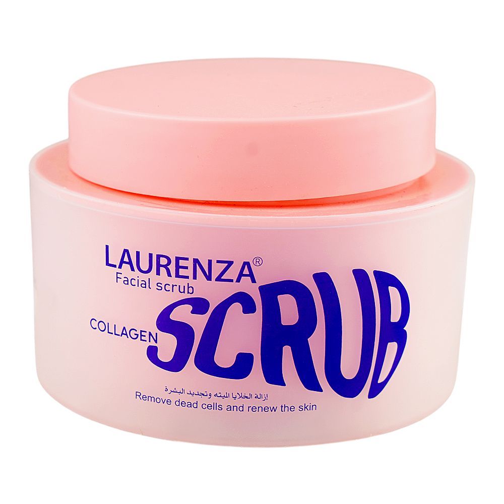 Laurenza Collagen Facial Scrub, Mineral Oil, Glycerin, Shea Butter, For Dead Skin Cells, 100ml - Main Image
