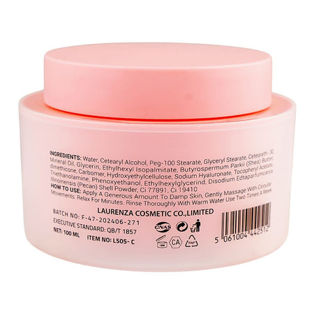 Laurenza Collagen Facial Scrub, Mineral Oil, Glycerin, Shea Butter, For Dead Skin Cells, 100ml - Image 2