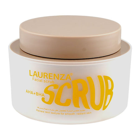 Laurenza AHA + BHA Facial Scrub, Glycerin, Shea Butter, For Smooth & Radiant Skin, 100ml - Main Image