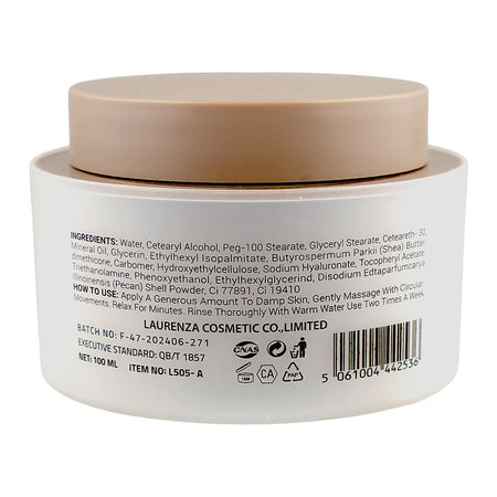 Laurenza AHA + BHA Facial Scrub, Glycerin, Shea Butter, For Smooth & Radiant Skin, 100ml - Image 2