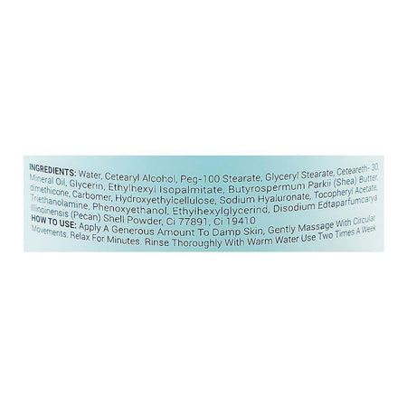Laurenza Hyaluronic Acid Facial Scrub, Mineral Oil, For Dead Skin Cells, 100ml - Image 3