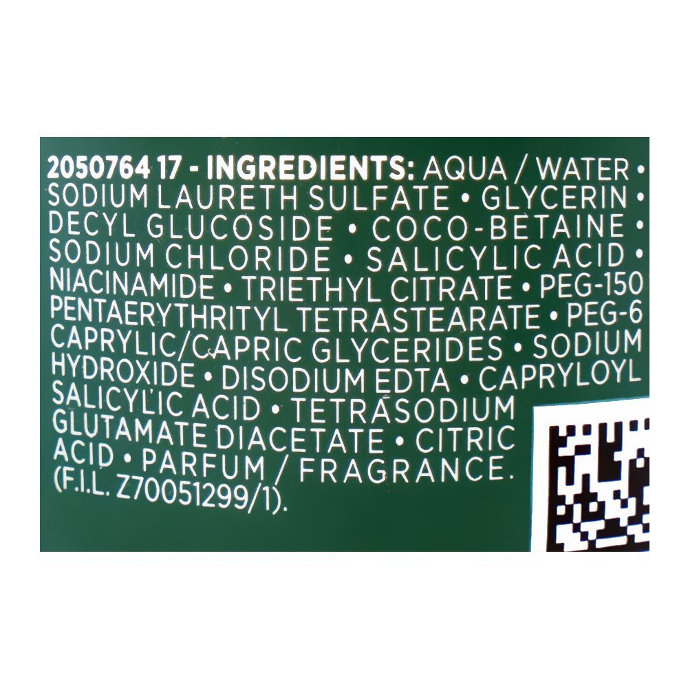L'Oreal Paris Men Expert Derma Control Purifying Gel Cleanser, Salicylic Acid, Niacinamide, For Oily Skin, 260ml - Image 3