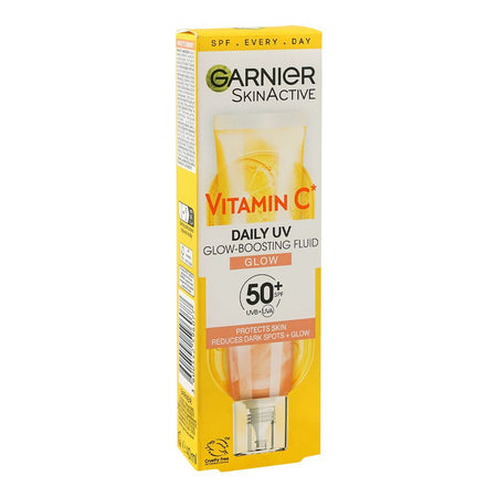 Garnier Skin Active Vitamin C Daily UV Glow-Boosting Fluid, SPF50+ Vegan, 40ml - Main Image