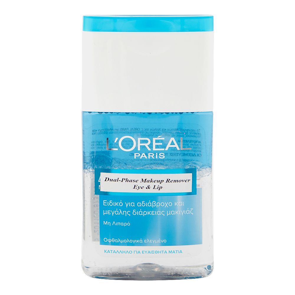 L'Oreal Paris Dual-Phase Eye & Lip Make-Up Remover, For Sensitive Eyes, 125ml - Main Image