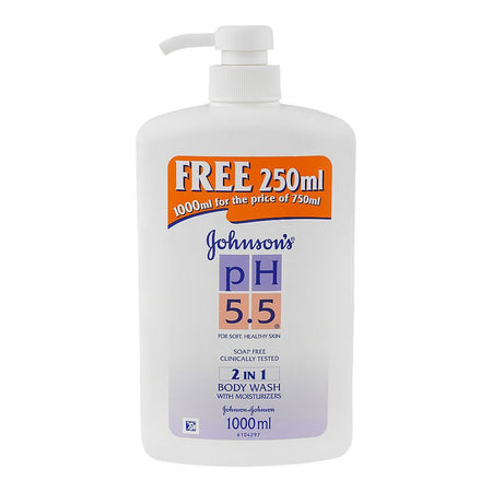 Johnson's PH 5.5 Soap Free 2-In-1 Body Wash With Moisturizers, 1000ml - Main Image