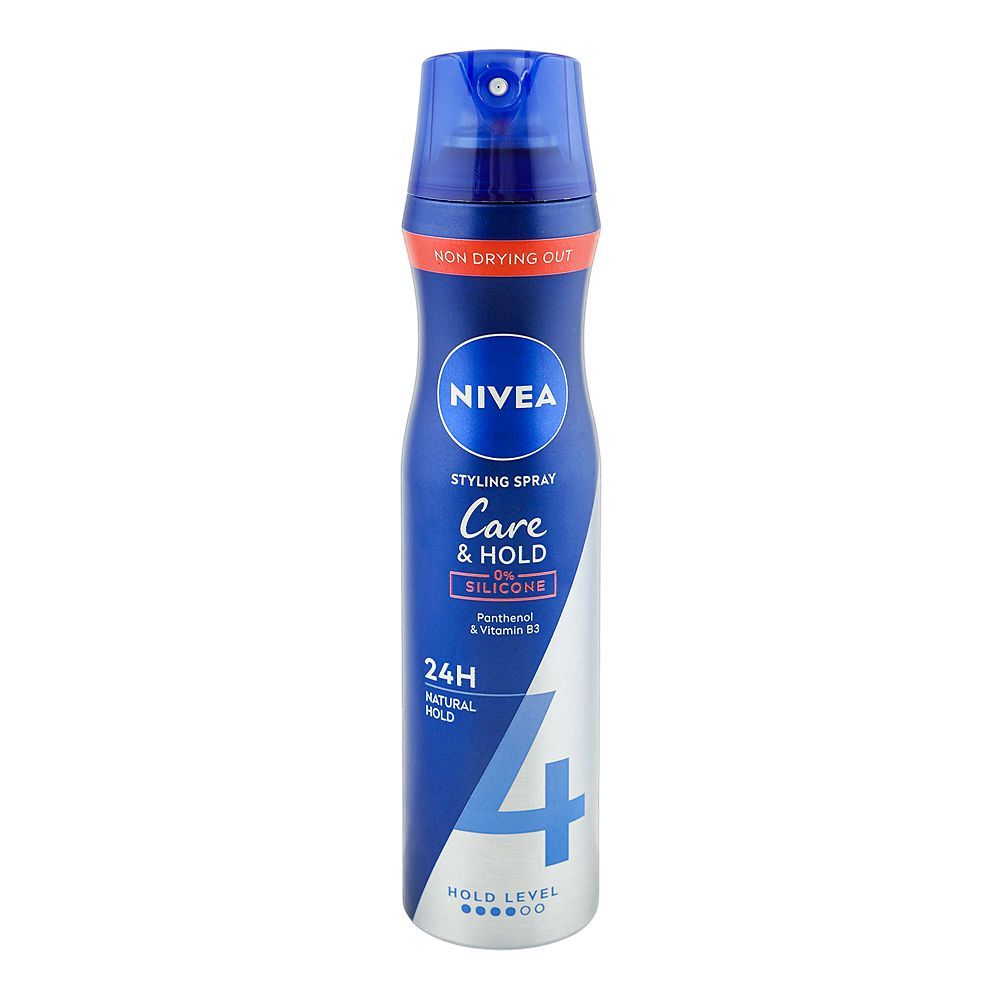 Nivea 24H Care & Hold Natural Hold Level 4 Styling Spray, Panthenol & Vitamin B3, 250ml - Main Image