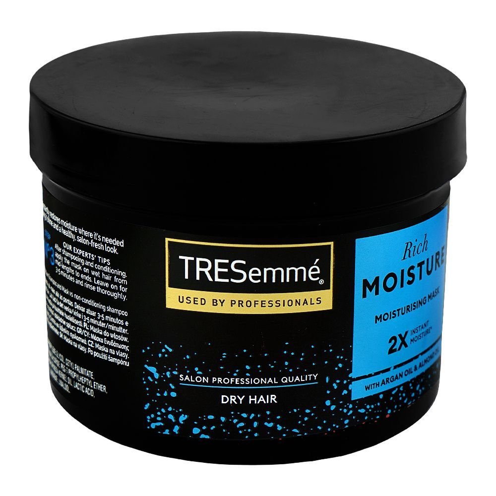 Tresemme Rich Moisture Moisturising Mask, Argan Oil, Almond Oil, For Dry Hair, 440ml - Main Image