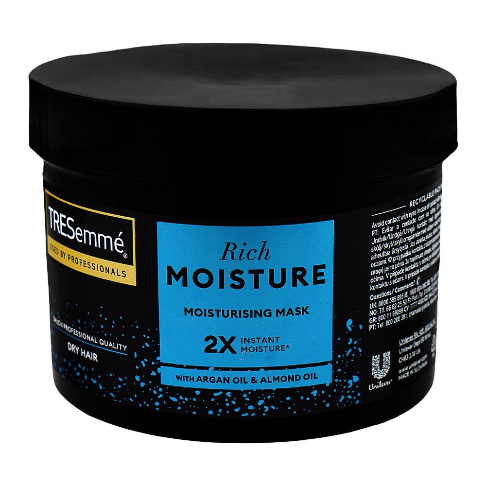 Tresemme Rich Moisture Moisturising Mask, Argan Oil, Almond Oil, For Dry Hair, 440ml - Image 2