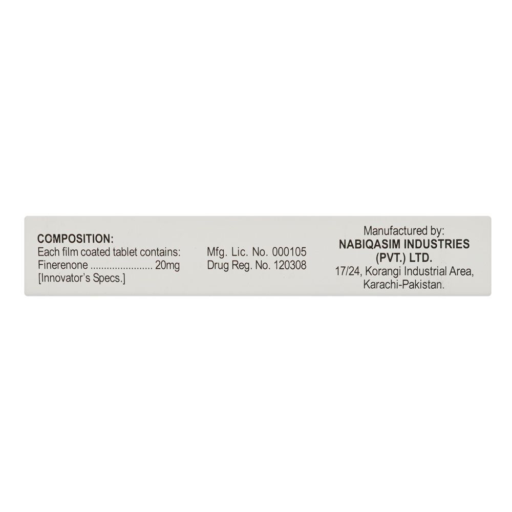 N Pharma Fineron Tablet, 20mg, 14-Pack - Image 4