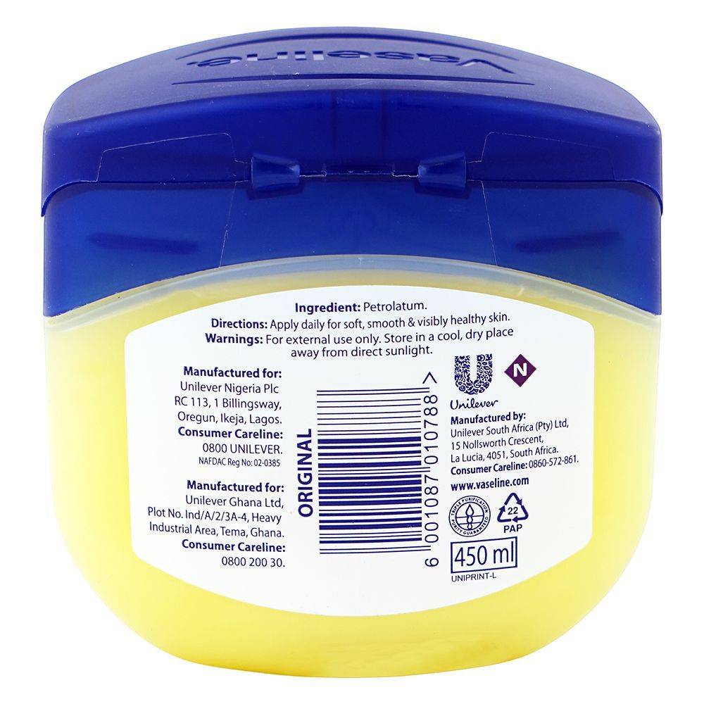 Vaseline Original Protecting Petroleum Jelly, 450ml, South Africa - Image 5