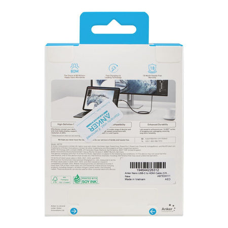 Anker Nano High-Definition Screen Casting Cable, 3-Feet, USB-C To HDMI, 4K Braided, A87E0H11 - Image 4
