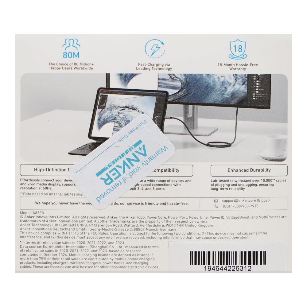 Anker Nano High-Definition Screen Casting Cable, 3-Feet, USB-C To HDMI, 4K Braided, A87E0H11 - Image 5