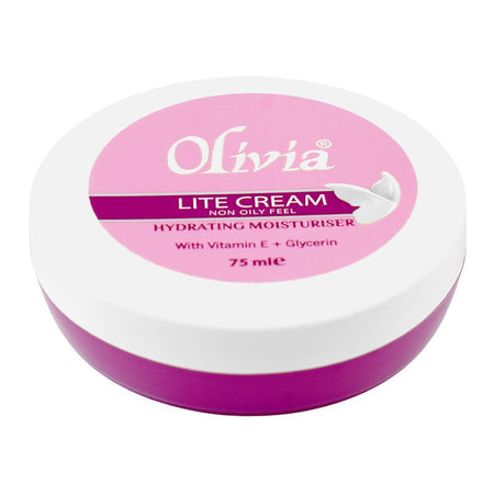 Olivia Lite Cream Hydrating Moisturizer, Vitamin E + Glycerin, 75ml - Main Image