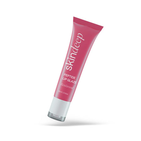 Skin Deep Peptide Lip Glaze, Shea Butter, Rosewood, 15ml - Image 2