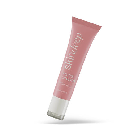 Skin Deep Peptide Lip Glaze, Shea Butter, Pink Rose, 15ml - Image 2