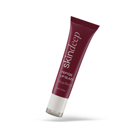 Skin Deep Peptide Lip Glaze, Shea Butter, Deep Berry, 15ml - Image 2