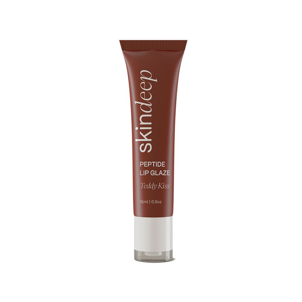 Skin Deep Peptide Lip Glaze, Shea Butter, Teddy Kiss, 15ml - Main Image