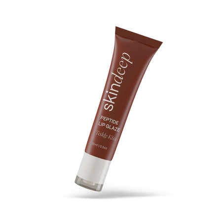 Skin Deep Peptide Lip Glaze, Shea Butter, Teddy Kiss, 15ml - Image 2