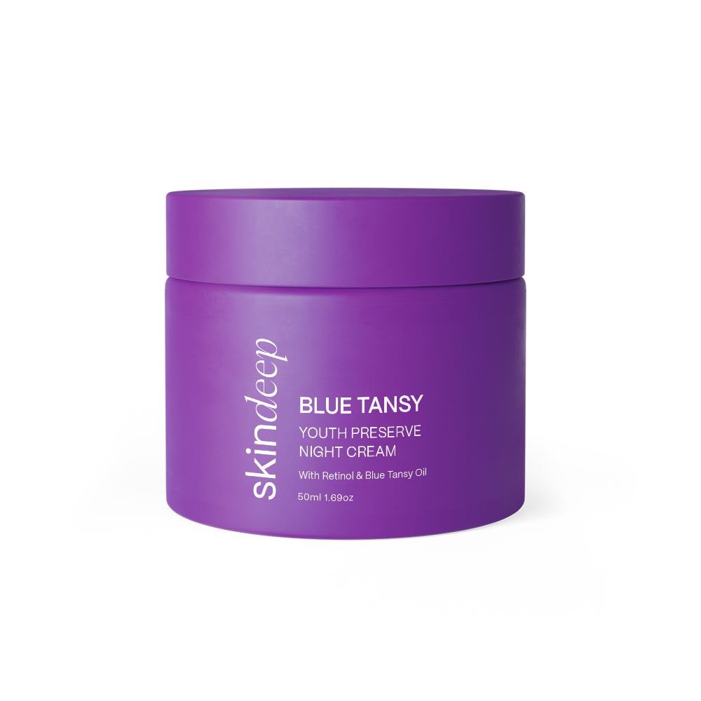 Skin Deep Blue Tansy Youth Preserve Night Cream, Niacinamide, Paraben & Silicone Free, 50ml - Main Image