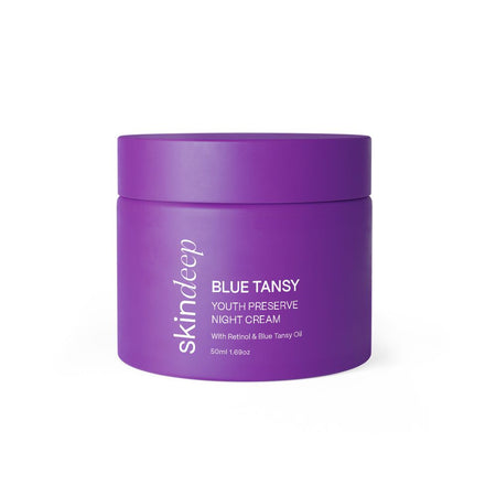 Skin Deep Blue Tansy Youth Preserve Night Cream, Niacinamide, Paraben & Silicone Free, 50ml - Main Image