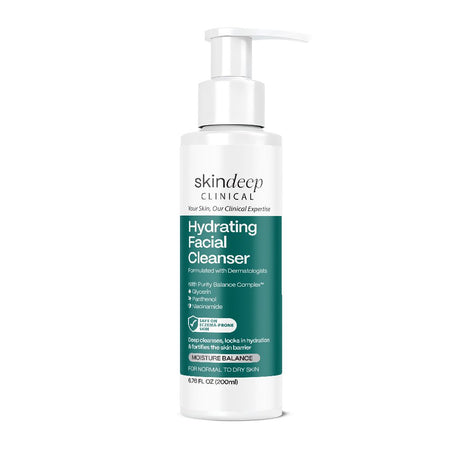 Skin Deep Clinical Moisture Balance Hydrating Facial Cleanser, Glycerin, Niacinamide, Normal To Dry Skin, 200ml - Main Image