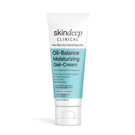 Skin Deep Clinical Matte Hydration Oil-Balance Moisturizing Gel-Cream, Niacinamide, Glycerin, For Combination Skin, 65ml - Main Image