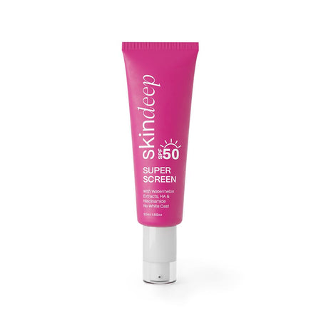 Skin Deep Super Naturals Super Sunscreen, Watermelon HA & Niacinamide SPF50, Aloe Vera, For All Skin Tones, 50ml - Main Image