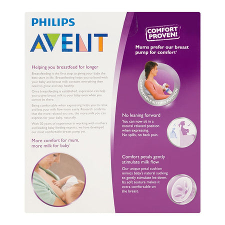 Avent Natural Manual Breast Pump With 180ml Reusable Milk Storage Cups, BPA Free, SCF330/13 - Image 3