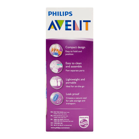 Avent Natural Manual Breast Pump With 180ml Reusable Milk Storage Cups, BPA Free, SCF330/13 - Image 4