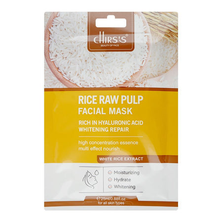 Chirs's Professional Beauty Of Face Rice Raw Pulp Facial Mask, Glycol, Glycerin, For All Types Of Skin, 25ml - Main Image
