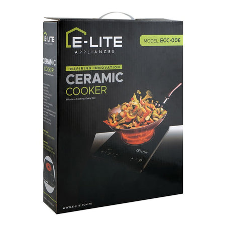 E-Lite Ceramic Cooker Hot Plate, 2000W, 220-240V, ECC-006 - Image 2