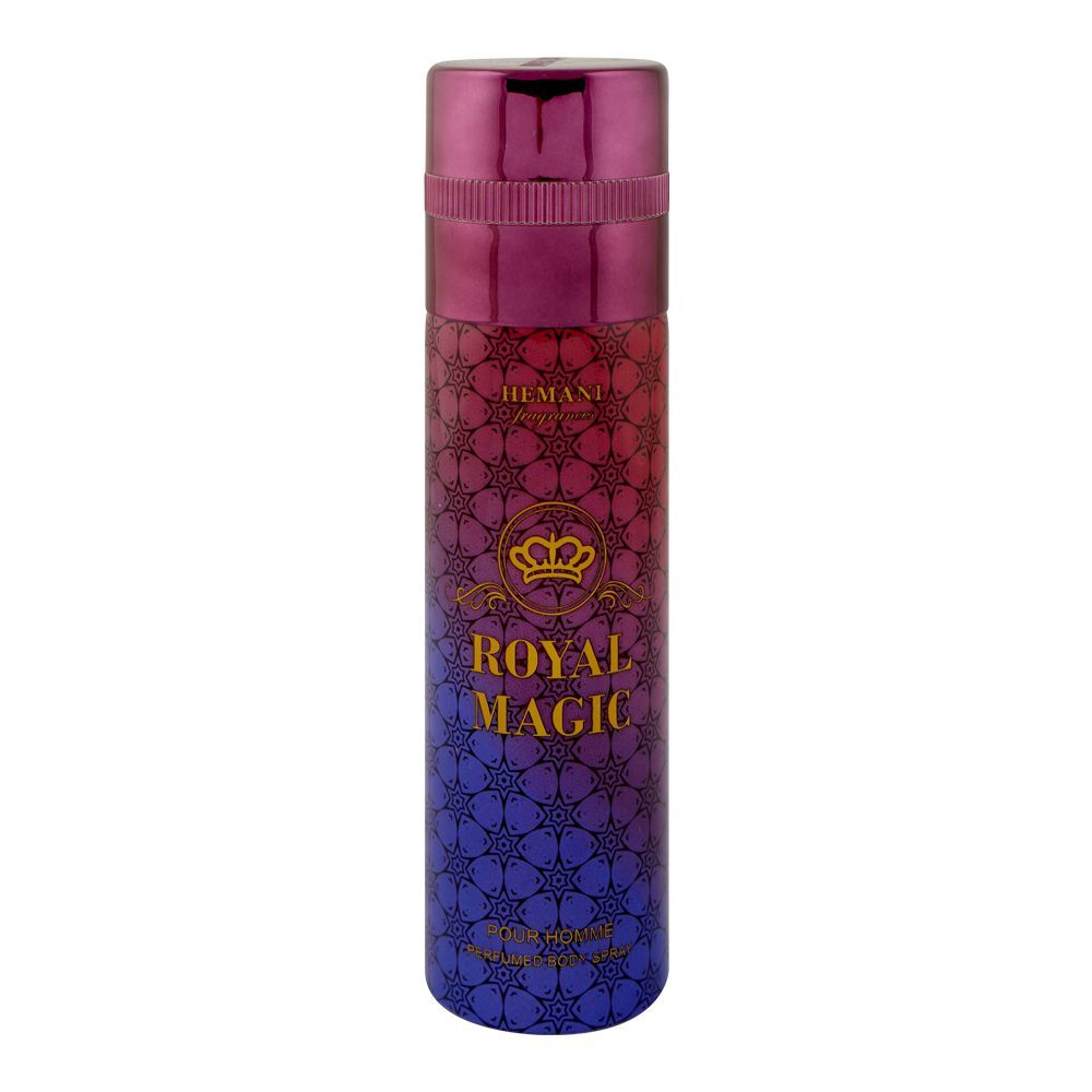 Hemani Royal Magic Pour Homme Perfumed Body Spray, For Men, 200ml - Main Image