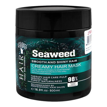 Hair Pearly Wire Drawing Seaweed Smooth And Shiny Hair Creamy Hair Mask, Vitamin B5, For Damaged Hair, 500ml - Main Image