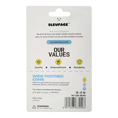 BleuFace Wide-Toothed Hair Comb, 2-Pack - Image 2